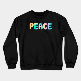 Tie Dye Peace Crewneck Sweatshirt